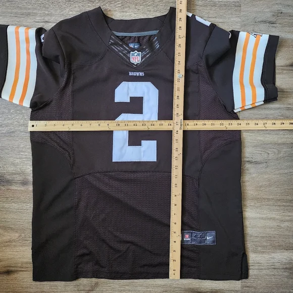 Cleveland Browns NIke On Field NfL Jersey Sz 48 Brown #2 Manziel Sewn Stitched - Picture 6 of 14